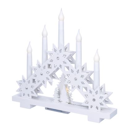 Brilagi - LED Vianočný svietnik 5xLED/2xAA