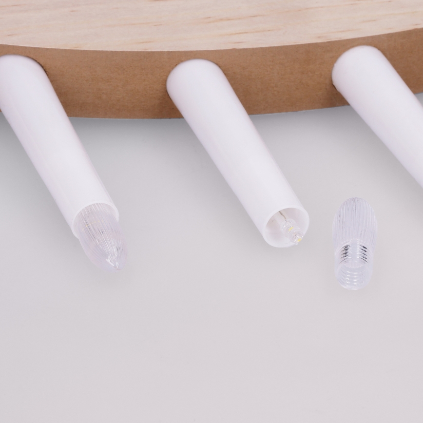 BRILAGI - LED Vianočný svietnik 7xLED/2xAA béžová/biela
