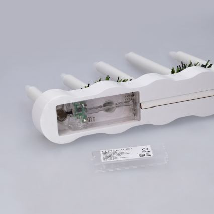 BRILAGI - LED Vianočný svietnik 7xLED/2xAA biela