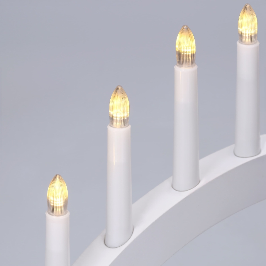 BRILAGI - LED Vianočný svietnik 7xLED/2xAA biela