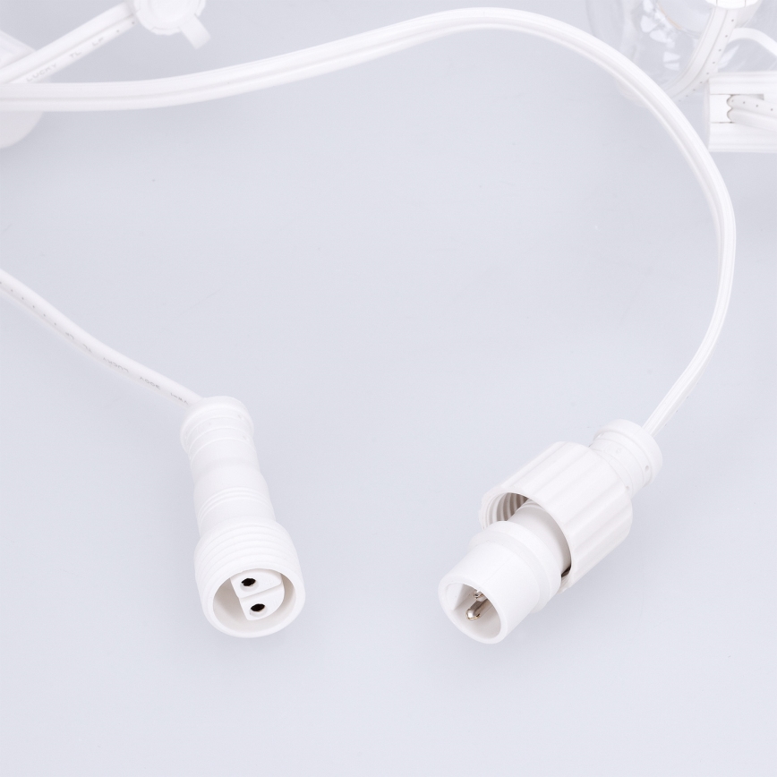 Brilagi - LED vonkajší dekoratívny reťaz GIRLANDA 25xE12/0,6W/230V 20m biela IP44 teplá biela