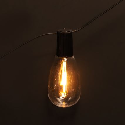 Brilagi - LED vonkajší dekoračný svetelný reťazec 10×LED/3×AA 3,2 m IP44 teplá biela