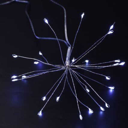 Brilagi - LED vonkajší svetelný reťaz 150 LED, 5 m, IP44, studená biela, efekt ohňostroja