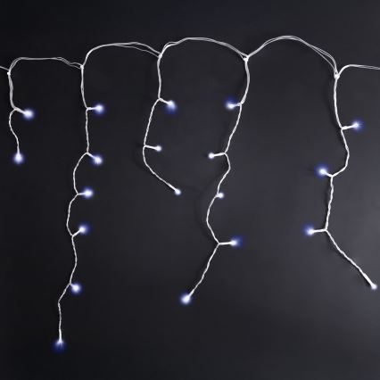 Brilagi - LED vonkajší vianočný reťazec 400 LED / 8 režimov, 23 m, IP44, studená biela