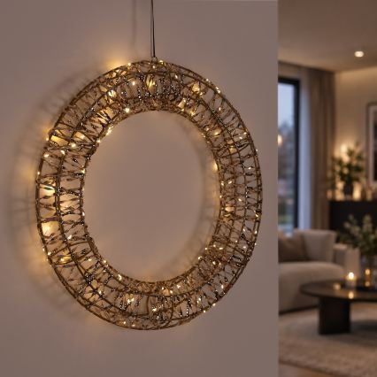 BRILAGI - LED Vonkajší vianočný veniec LED/3,3W/230V IP44 pr. 48 cm