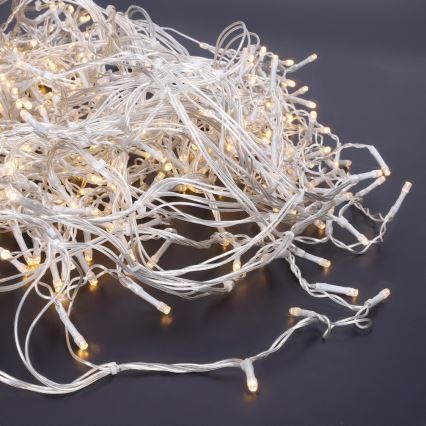 Brilagi - LED vonkajší vianočný záves 360xLED/8 funkcií 14m IP44 teplá biela cencúle