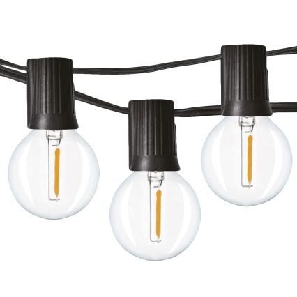 BRILAGI - LED Vonkajšia dekoračná reťaz GIRLANDA 25xE12/0,8W/230V 20m IP44 studená biela