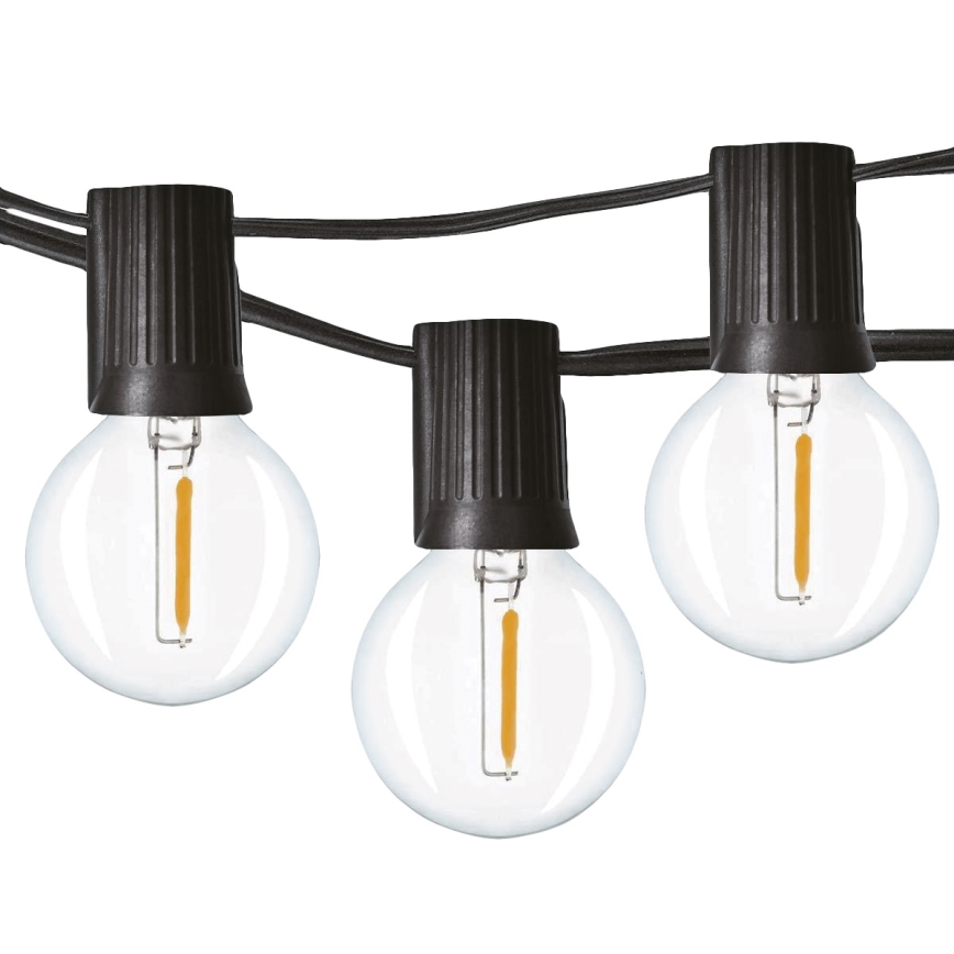 BRILAGI - LED Vonkajšia dekoračná reťaz GIRLANDA 25xE12/0,8W/230V 20m IP44 studená biela
