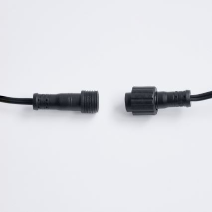 Brilagi - LED vonkajšia dekoračná girlanda GIRLANDA 18xE12/0,6W/230V 13m čierna IP44 teplá biela