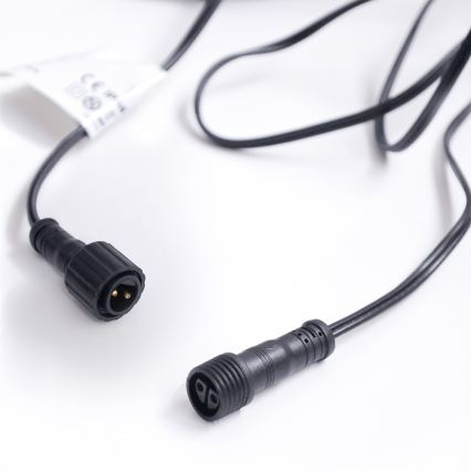 Brilagi - LED vonkajší dekoratívny svetelný reťazec GIRLANDA 25xE12/0,36W/24V 20m čierna IP44 teplá biela