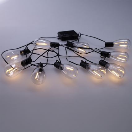 Brilagi - LED vonkajšia girlanda 10xLED/3xAA 3,2m IP44 teplá biela
