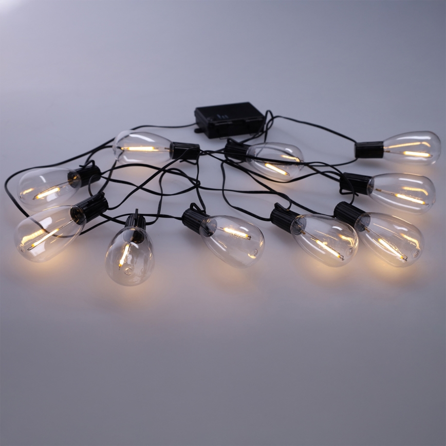 Brilagi - LED vonkajšia girlanda 10xLED/3xAA 3,2m IP44 teplá biela