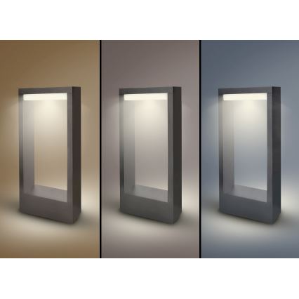Brilagi - LED Vonkajšia lampa RAGUSA LED/7W/230V 3000/4000/6000K antracit IP54 30 cm
