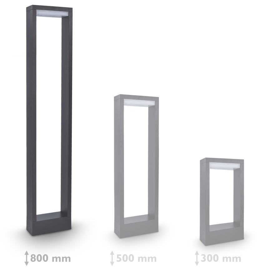 Brilagi - LED Vonkajšia lampa RAGUSA LED/7W/230V 3000/4000/6000K antracit IP54 80 cm