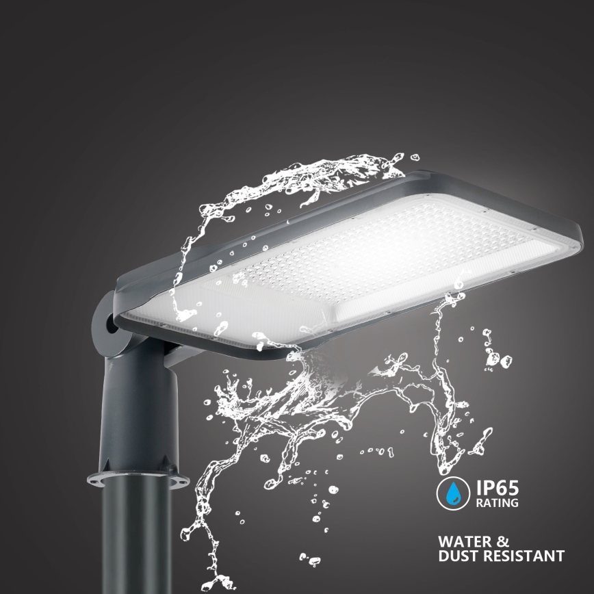 Brilagi - LED vonkajšie pouličné svietidlo so stĺpom a kĺbom 5 m URBANLIGHT LED/200W/230V antracit IP65