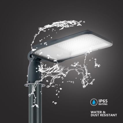 Brilagi - LED vonkajšia pouličná lampa s 3 m stĺpom a kĺbom URBANLIGHT LED/100W/230V antracit IP65