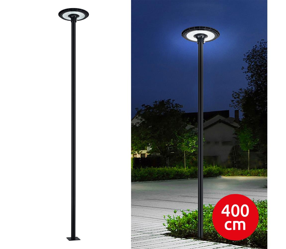 Brilagi-LED Vonkajšia pouličná lampa s 4 m stĺpom URBANSPARK LED/120W/230V čierna IP65 BG1708+BG3821