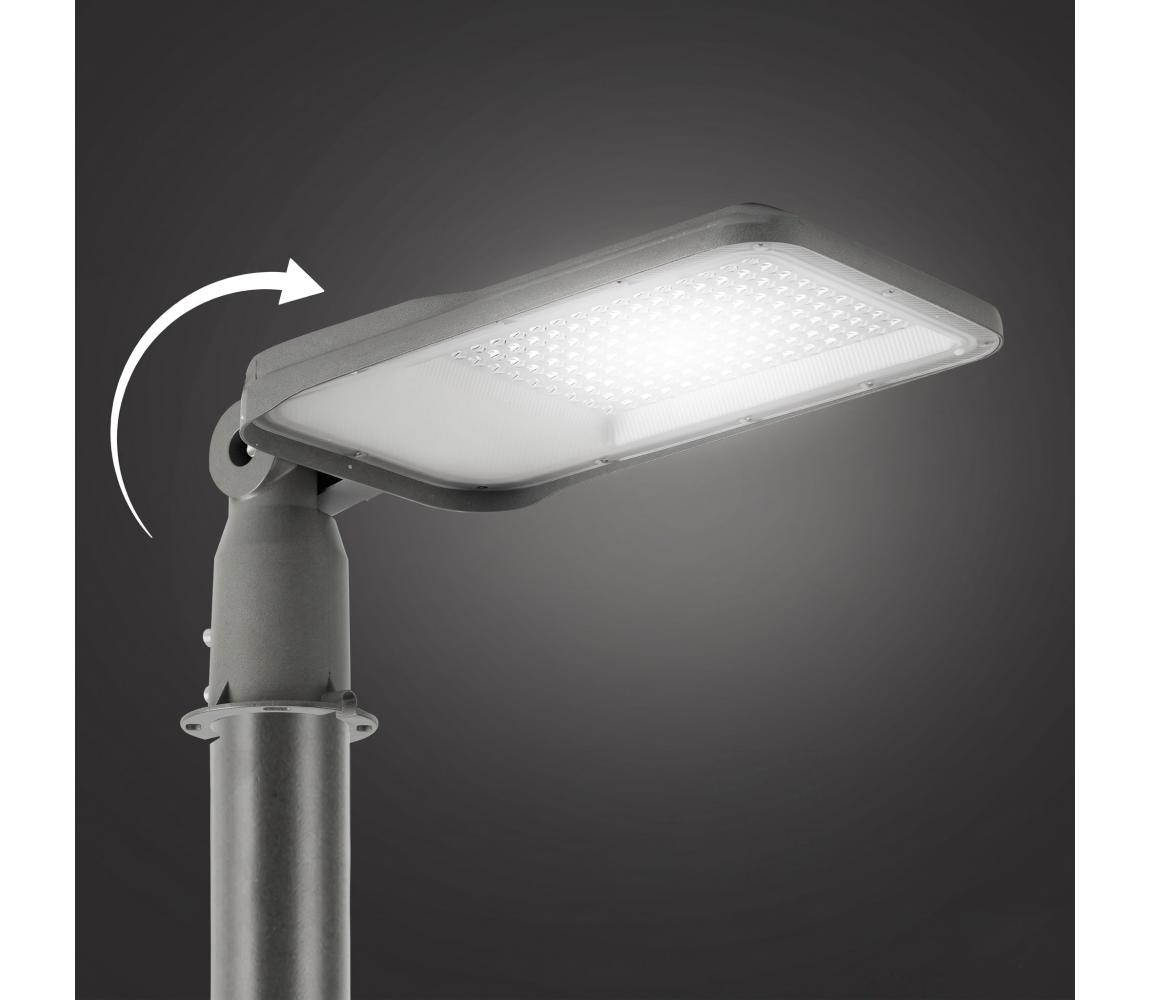 Brilagi -LED vonkajšia pouličná lampa s kĺbom. URBANLIGHT LED/100W/230V šedá IP65 BRI796