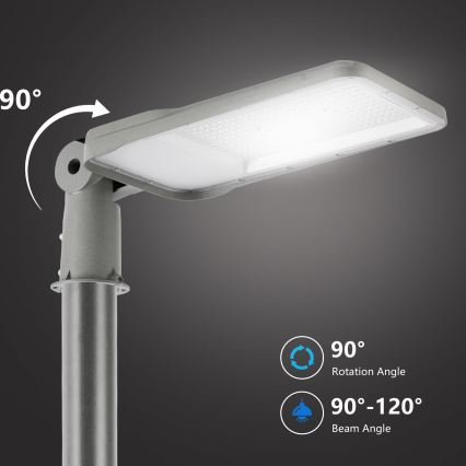 Brilagi - LED vonkajšia pouličná lampa s kĺbom URBANLIGHT LED/200W/230V sivá IP65