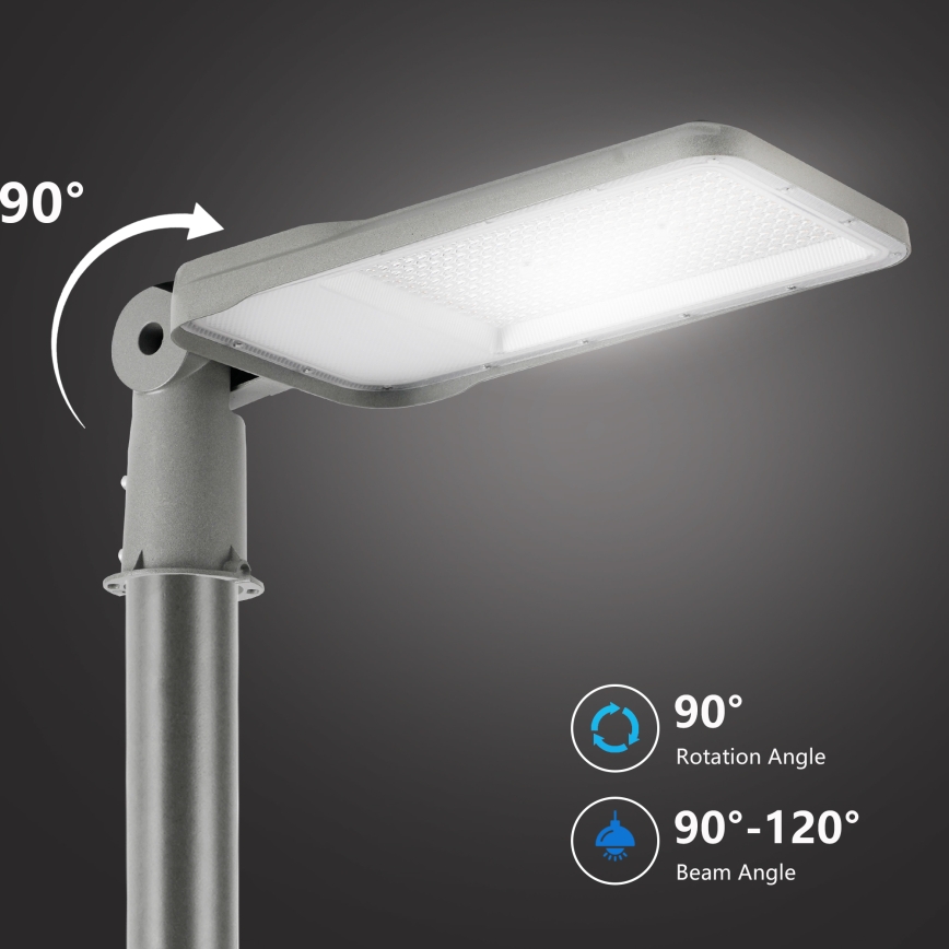 Brilagi - LED vonkajšia pouličná lampa s kĺbom URBANLIGHT LED/200W/230V sivá IP65