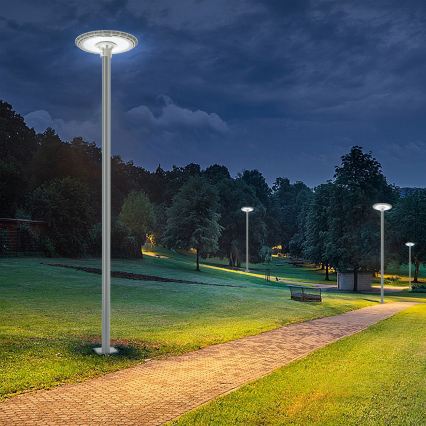 BRILAGI - LED Vonkajšie pouličné svietidlo so stĺpom 3 m URBANSPARK LED/120W/230V sivá IP65