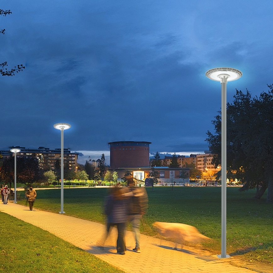 BRILAGI - LED Vonkajšie pouličné svietidlo so stĺpom 3 m URBANSPARK LED/120W/230V sivá IP65