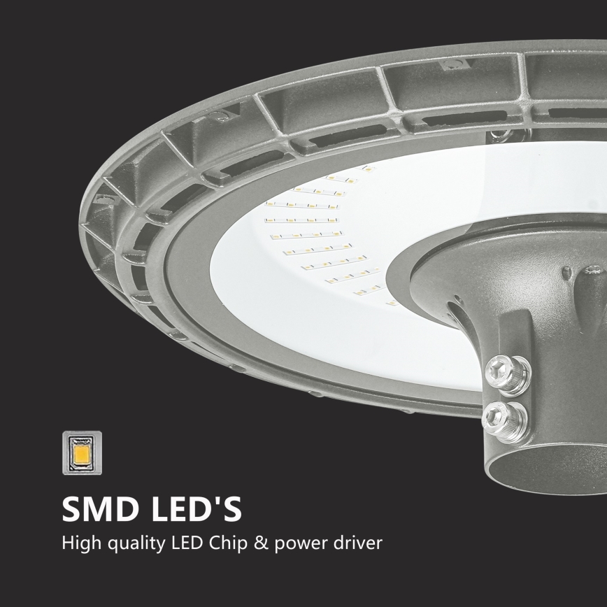 BRILAGI - LED Vonkajšie pouličné svietidlo so stĺpom 3 m URBANSPARK LED/120W/230V sivá IP65