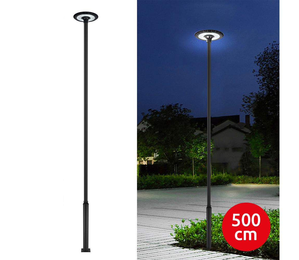 Brilagi-LED Vonkajšia pouličná lampa so stĺpom 5 m URBANSPARK LED/120W/230V čierna IP65 BG1708+BG3823