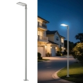 Brilagi - LED vonkajšia pouličná lampa so stĺpom a kĺbom 3 m URBANLIGHT LED/100W/230V sivá IP65