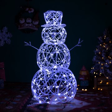 Brilagi - LED Vonkajšia vianočná dekorácia 3,6W/31/230V 6500K 120 cm IP44 snehuliak