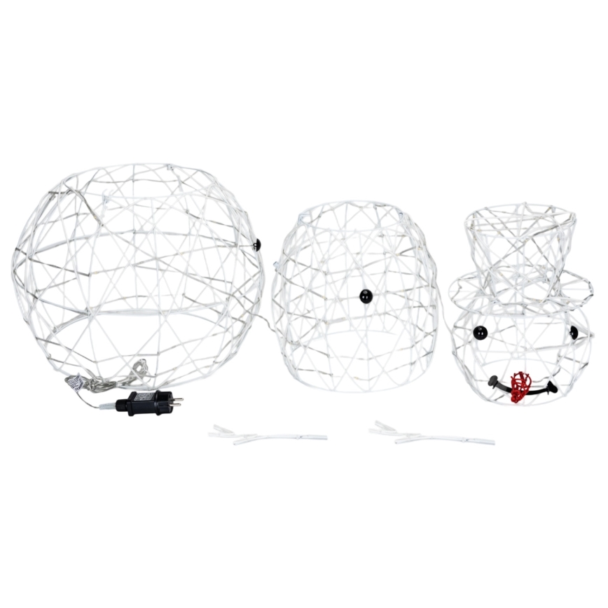 Brilagi - LED Vonkajšia vianočná dekorácia 3,6W/31/230V 6500K 120 cm IP44 snehuliak