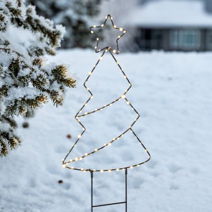 Brilagi - LED vonkajšia vianočná dekorácia LED/3xAA IP44 stromček