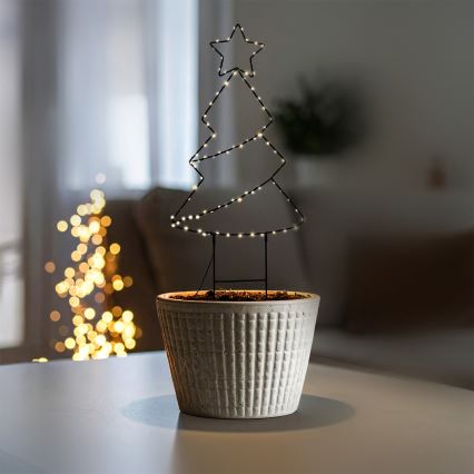 Brilagi - LED vonkajšia vianočná dekorácia LED/3xAA IP44 stromček