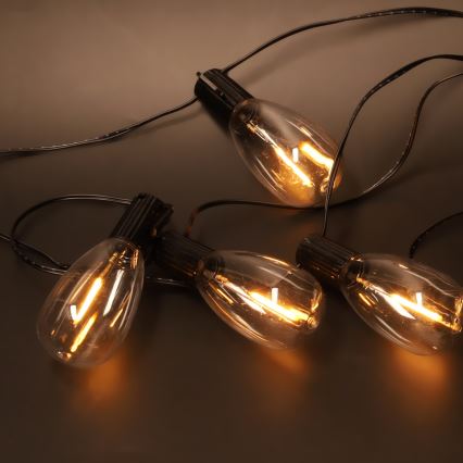 Brilagi - LED vonkajšia vianočná girlanda 10xLED/3xAA 3,2m IP44 teplá biela