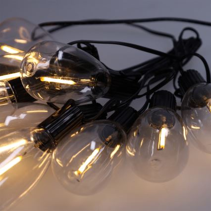 Brilagi - LED vonkajšia vianočná girlanda 10xLED/3xAA 3,2m IP44 teplá biela