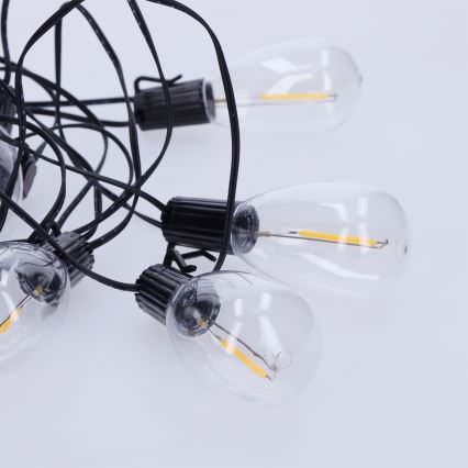 Brilagi - LED vonkajšia vianočná girlanda 10xLED/3xAA 3,2m IP44 teplá biela