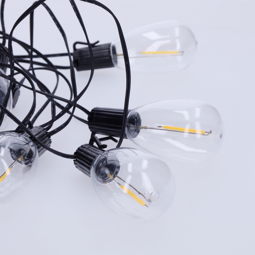 Brilagi - LED vonkajšia vianočná girlanda 10xLED/3xAA 3,2m IP44 teplá biela