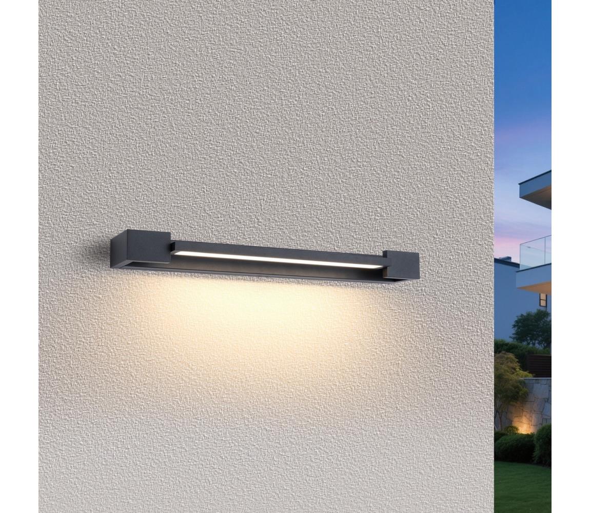 Brilagi - LED vonkajšie nástenné svietidlo AQUA LINE LED/12W/230V 45 cm IP44 antracit CRI 90 BG2518