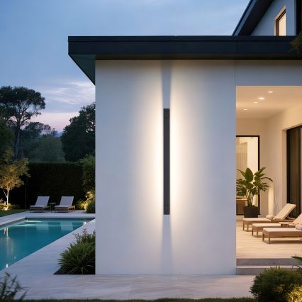 Brilagi - LED Vonkajšie nástenné svietidlo AQUA LINE LED/36W/230V 120 cm IP44 antracit CRI 90