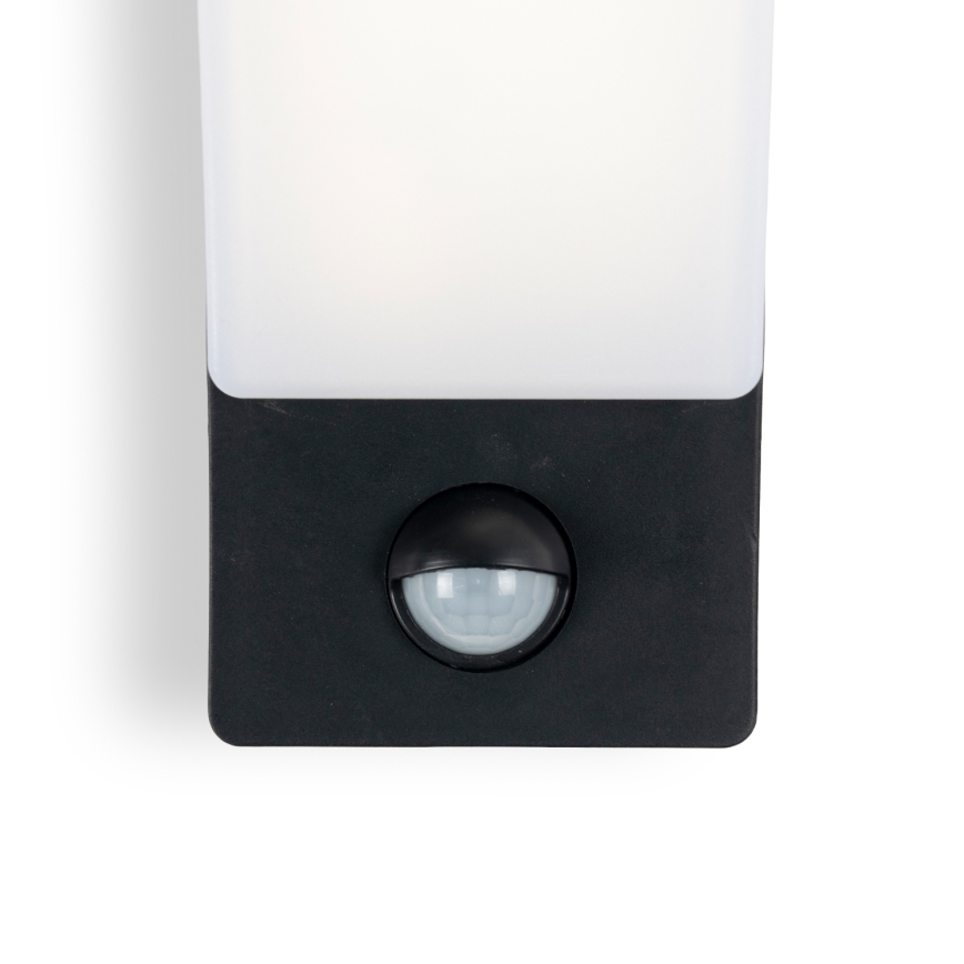BRILAGI - LED Vonkajšie nástenné svietidlo so senzorom pohybu a súmraku ARCELO LED/12W/230V IP65 čierna