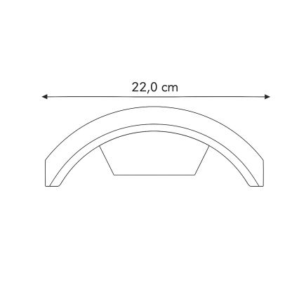 Brilagi - LED Vonkajšie nástenné svietidlo ARCELO LED/8W/230V IP54