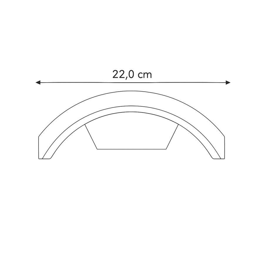 Brilagi - LED Vonkajšie nástenné svietidlo ARCELO LED/8W/230V IP54