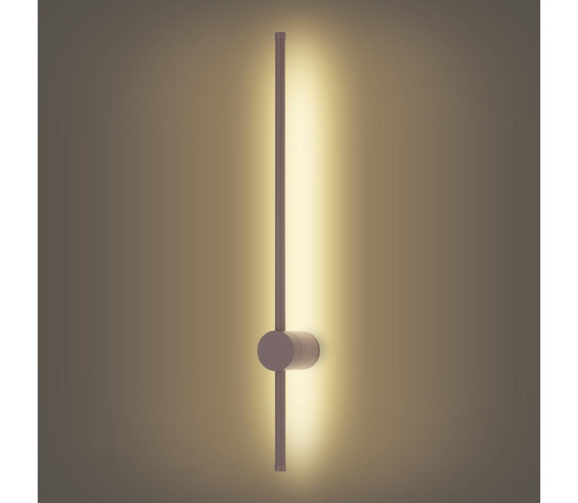 Brilagi - LED vonkajšie nástenné svietidlo AURA, 12 W, 230 V, 3000 K, IP54, 65 cm, hnedá, CRI 90 BRI815