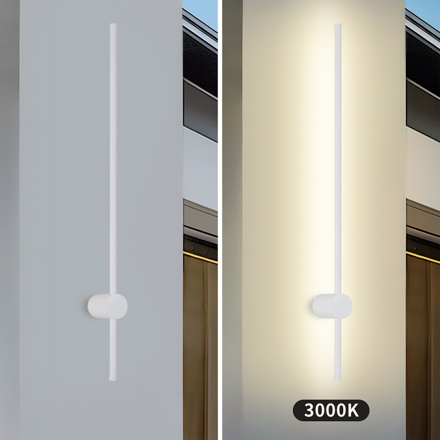 Brilagi - LED Vonkajšie nástenné svietidlo AURA LED/20W/230V 3000K IP54 97 cm biela CRI 90