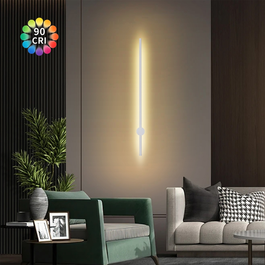 Brilagi - LED Vonkajšie nástenné svietidlo AURA LED/20W/230V 3000K IP54 97 cm biela CRI 90