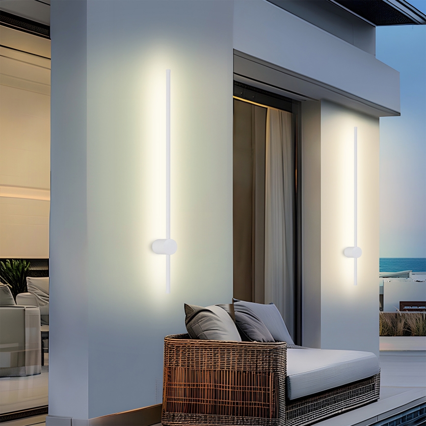 Brilagi - LED Vonkajšie nástenné svietidlo AURA LED/20W/230V 3000K IP54 97 cm biela CRI 90