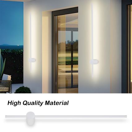 Brilagi - LED Vonkajšie nástenné svietidlo AURA LED/20W/230V 3000K IP54 97 cm biela CRI 90