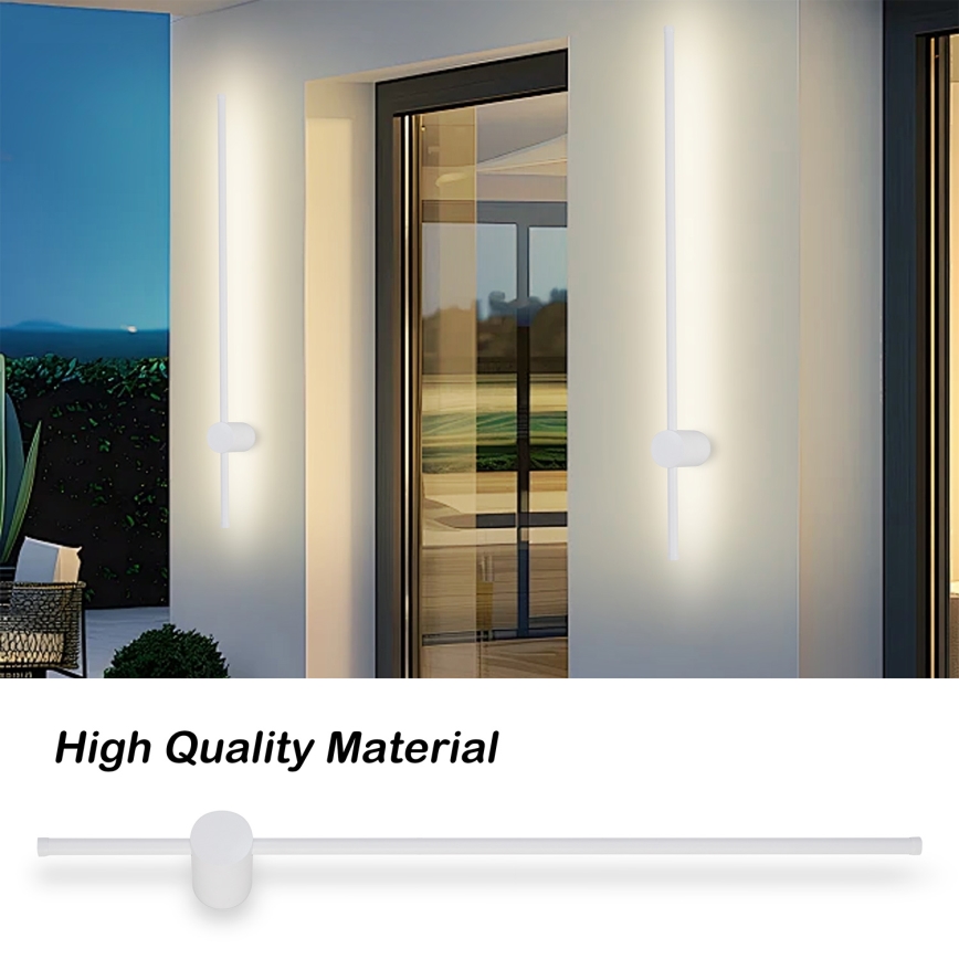 Brilagi - LED Vonkajšie nástenné svietidlo AURA LED/20W/230V 3000K IP54 97 cm biela CRI 90