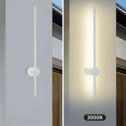 Brilagi - LED vonkajšie nástenné svietidlo AURA LED/12W/230V 3000K IP54 65 cm biela CRI 90