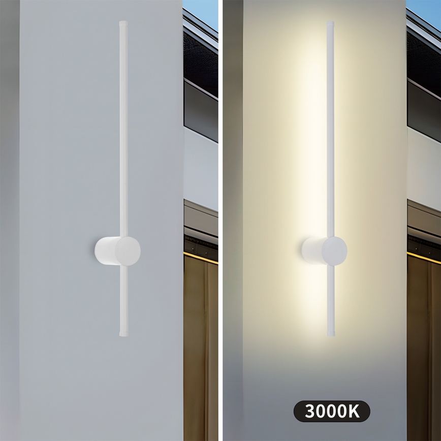 Brilagi - LED vonkajšie nástenné svietidlo AURA LED/12W/230V 3000K IP54 65 cm biela CRI 90